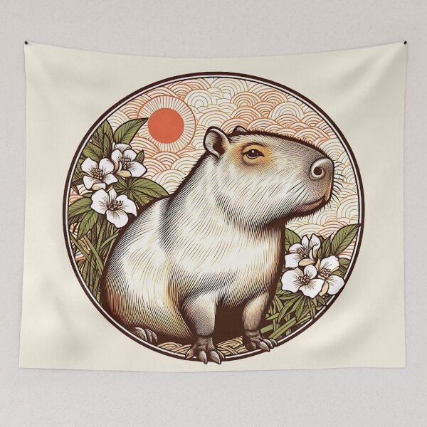 Item preview, Capybara Art #60 | Capybara Lovers designed and sold by ksgraphics222.