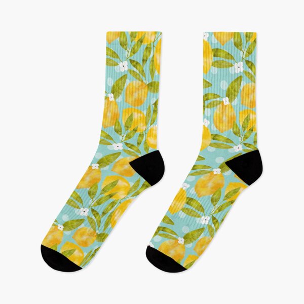 Item preview, Lemon Blossoms: Fresh & Bright Watercolor Pattern designed and sold by SkyTastic.