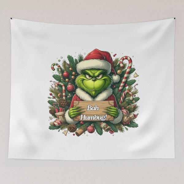 Item preview, Say No to Ho Ho - Iconic Grinch-Inspired Collection designed and sold by MiszungART.