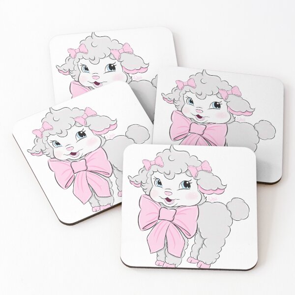 Item preview, Cute vintage lamb with bows designed and sold by MelsUnivers.