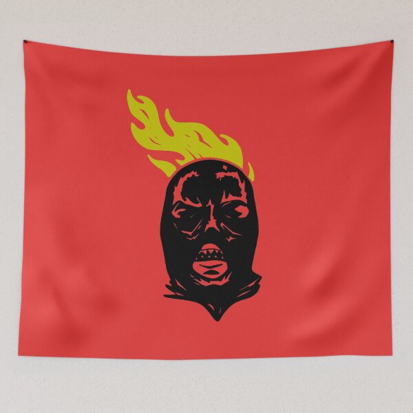 Item preview, Balaclava in yellow flames designed and sold by Juan Carlos Trujillo.