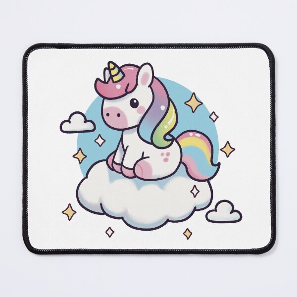 Item preview, Adorable Unicorn Sitting on a Cloud designed and sold by PieChocolate.