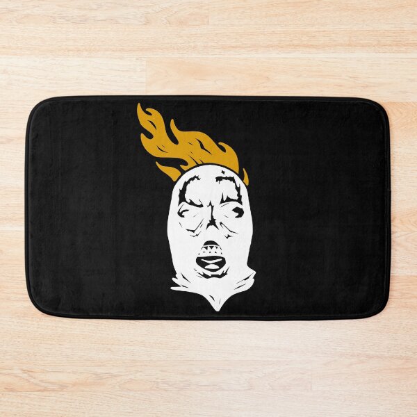 Item preview, White balaclava on fire designed and sold by Juan Carlos Trujillo.