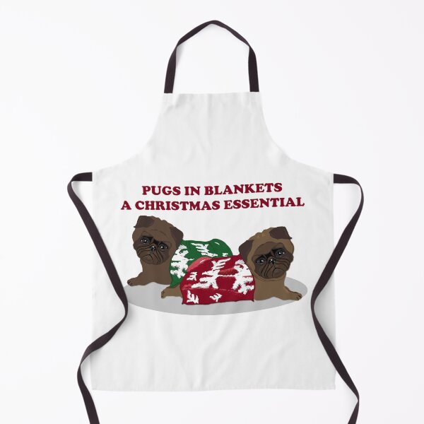Item preview, Pugs in blankets for Christmas designed and sold by Happyoninside.