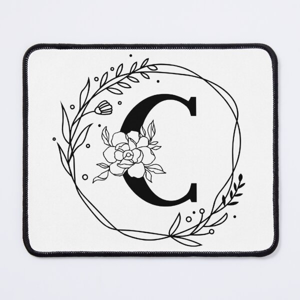 Item preview, C Botanical Monogram, C Wreath Monogram, Peony Monogram, Rose Monogram designed and sold by Spike The Punch Design Co..