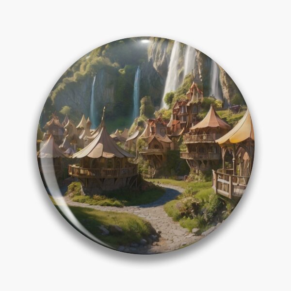 Item preview, Golden Day in the Enchanted Elf Village designed and sold by BlareBlare.
