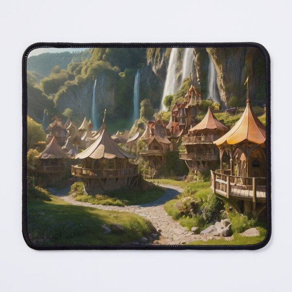 Item preview, Golden Day in the Enchanted Elf Village designed and sold by BlareBlare.