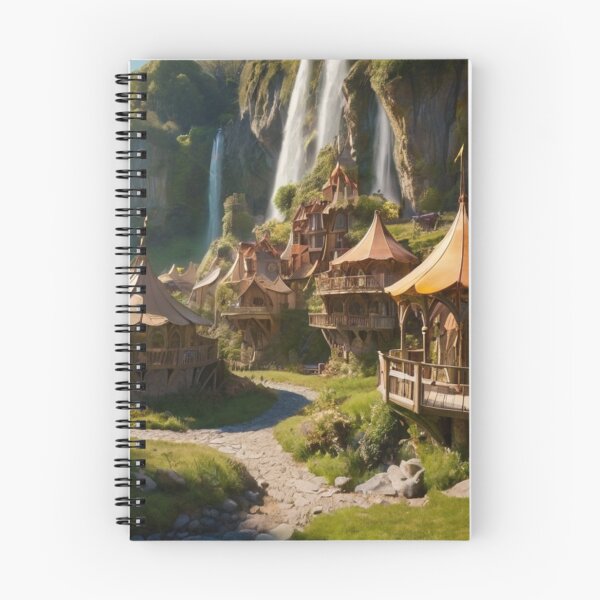 Item preview, Golden Day in the Enchanted Elf Village designed and sold by BlareBlare.