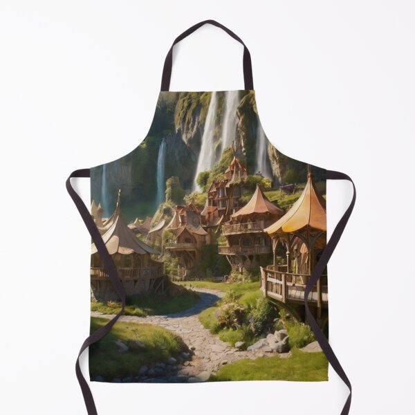 Item preview, Golden Day in the Enchanted Elf Village designed and sold by BlareBlare.