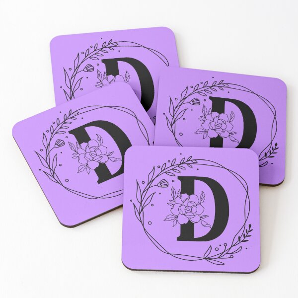 Item preview, D Botanical Monogram, Monogram D, Letter D designed and sold by Spike The Punch Design Co..