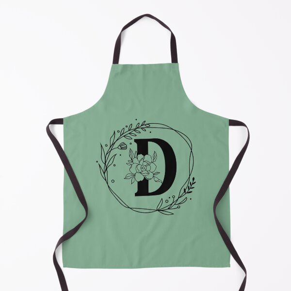 Item preview, D Botanical Monogram, Monogram D, Letter D designed and sold by Spike The Punch Design Co..