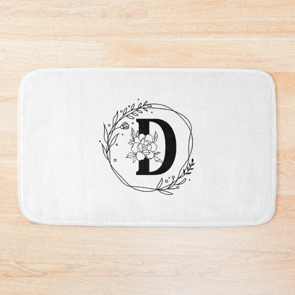 Item preview, D Botanical Monogram, Monogram D, Letter D designed and sold by Spike The Punch Design Co..