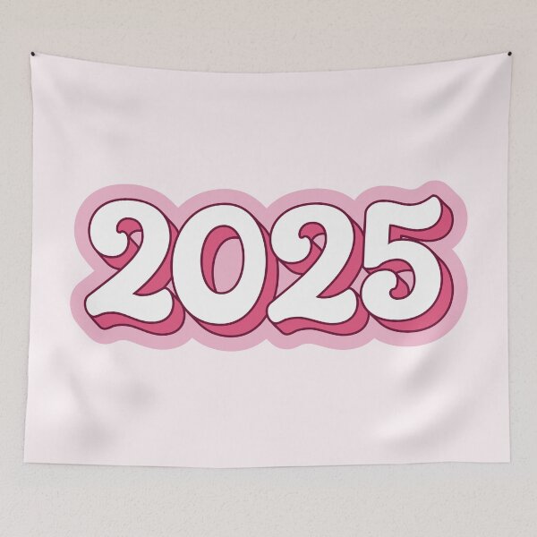 Item preview, 2025 Happy New Year Pink designed and sold by HappyDStickers.