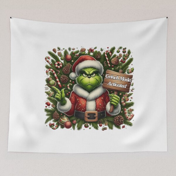 Item preview, Say No to Ho Ho - Iconic Grinch-Inspired Collection designed and sold by MiszungART.