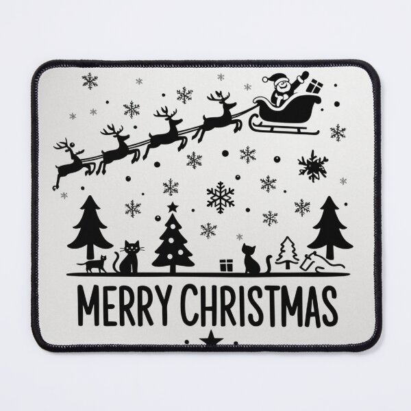 Item preview, 002 Merry Christmas in Black And White designed and sold by Alexis Art Collection.