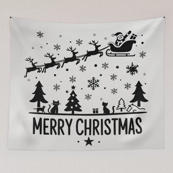 Item preview, 002 Merry Christmas in Black And White designed and sold by Alexis Art Collection.