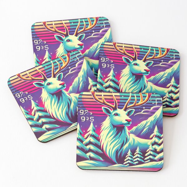 Item preview, Neon Christmas Reindeer  designed and sold by Purpleflex.