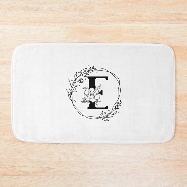 Item preview, E Botanical Monogram, E Wreath Monogram, Peony Monogram, Rose Monogram designed and sold by Spike The Punch Design Co..
