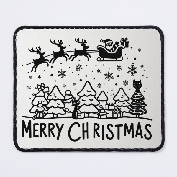Item preview, 004 Merry Christmas in Black And White designed and sold by Alexis Art Collection.