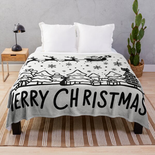 Item preview, 004 Merry Christmas in Black And White designed and sold by Alexis Art Collection.
