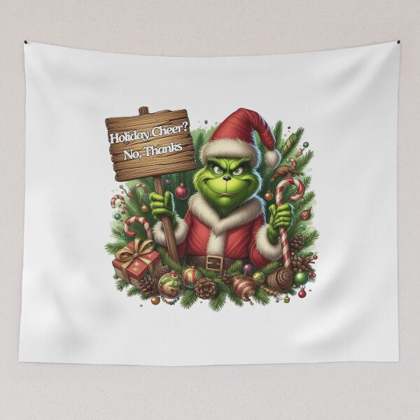 Item preview, Say No to Ho Ho - Iconic Grinch-Inspired Collection designed and sold by MiszungART.