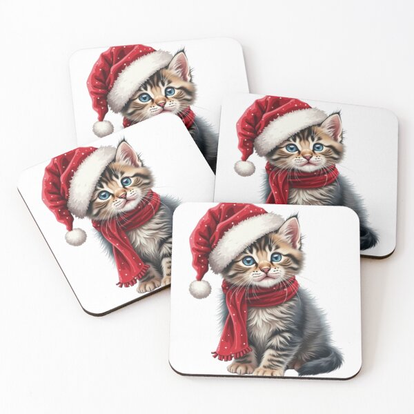 Item preview, Cute Christmas kitten designed and sold by aqua1001.