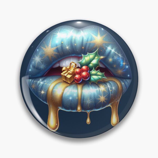 Item preview, Christmas Festive Glam: Sparkling Holiday Lips designed and sold by Margival.