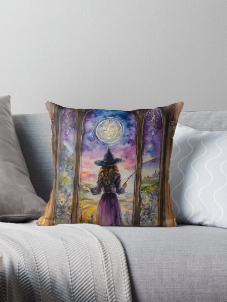 Item preview, Lavender Witch Casting a Spell by Lyra O'Brien designed and sold by Lyra The Lavender Witch.