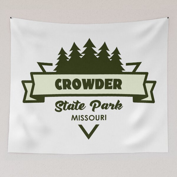 Item preview, Crowder State Park Missouri Trees And Ribbon designed and sold by bivenart.