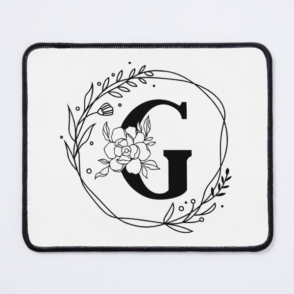 Item preview, G Botanical Monogram, G Wreath Monogram, Peony Monogram, Rose Monogram designed and sold by Spike The Punch Design Co..