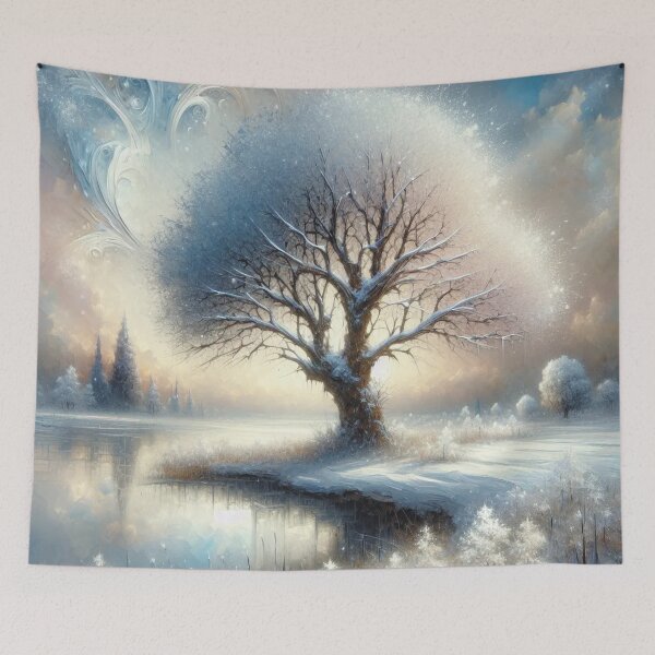 Item preview, Winter landscape. Snow-covered fields. designed and sold by MagelliShop.