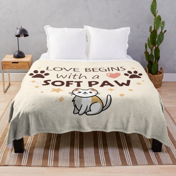 Item preview, Love begins with a soft paw designed and sold by 2gather1ness.