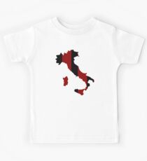 Red and Black Italy Kids Tee