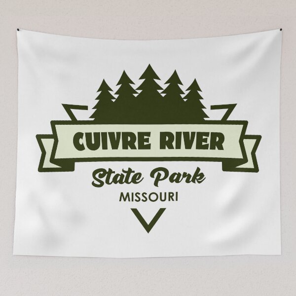 Aperçu de l'œuvre Parc d'État de la rivière Cuivre, arbres et rubans du Missouri créée et vendue par bivenart.