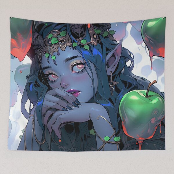 Item preview, Witchy Fantasy Apples Anime Girl designed and sold by bubblegoth.