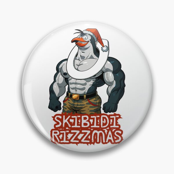 Item preview, Skibidi Rizzmas – Buff Furry Penguin Christmas Design designed and sold by BaxInke.