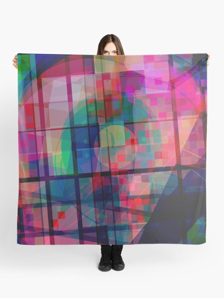 Thumbnail 1 of 3, Scarf, Everywhere I Look (#194) designed and sold by Quantrian.