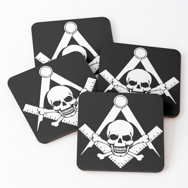 Item preview, Skull - Square - Compass / Masonic Symbol designed and sold by FotoLibreStudio.