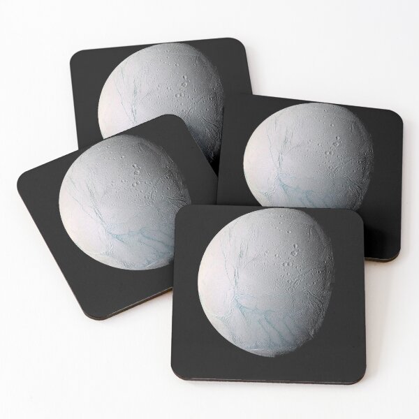 Item preview, STK205472S-Solar system poster Enceladus, a moon of Saturn. designed and sold by StocktrekImages.