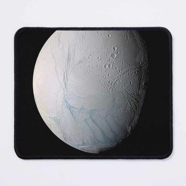 Item preview, STK205472S-Solar system poster Enceladus, a moon of Saturn. designed and sold by StocktrekImages.