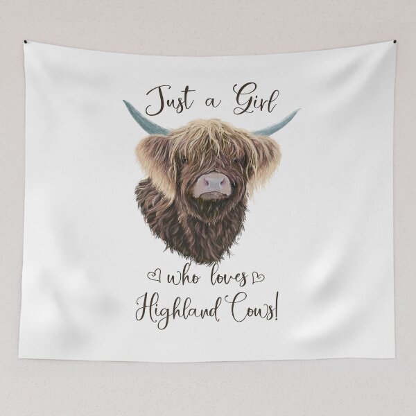 Item preview, Just A Girl Who Loves Highland Cows  designed and sold by brodyquixote.
