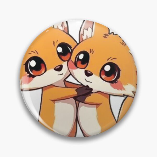 Item preview, 2 Foxes Jumping While Hugging Each Other designed and sold by OhshunStudios.