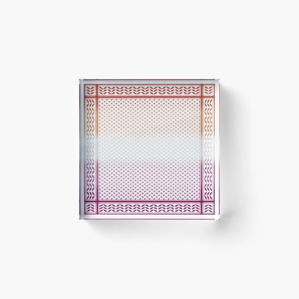 Item preview, Lesbian Flag Keffiyeh/Kufiyyeh Solidarity Pattern  designed and sold by feardeargcrafts.