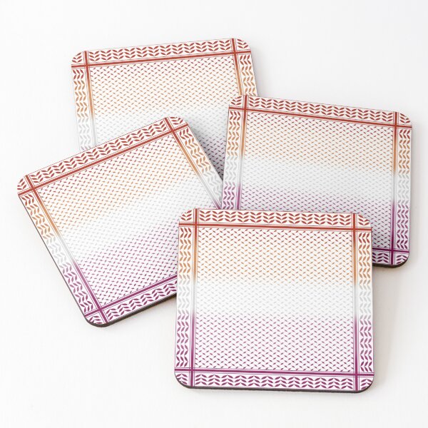 Item preview, Lesbian Flag Keffiyeh/Kufiyyeh Solidarity Pattern  designed and sold by feardeargcrafts.