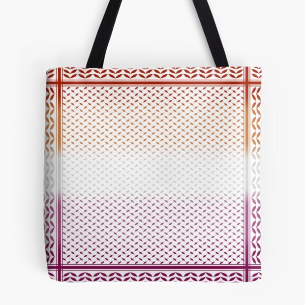 Item preview, Lesbian Flag Keffiyeh/Kufiyyeh Solidarity Pattern  designed and sold by feardeargcrafts.