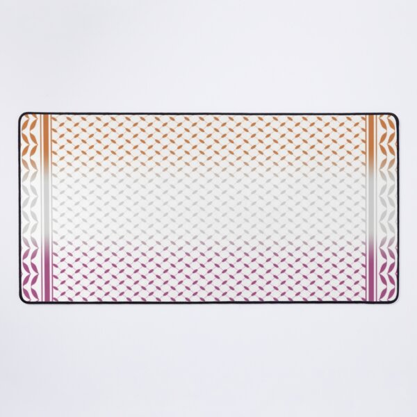 Item preview, Lesbian Flag Keffiyeh/Kufiyyeh Solidarity Pattern designed and sold by feardeargcrafts.