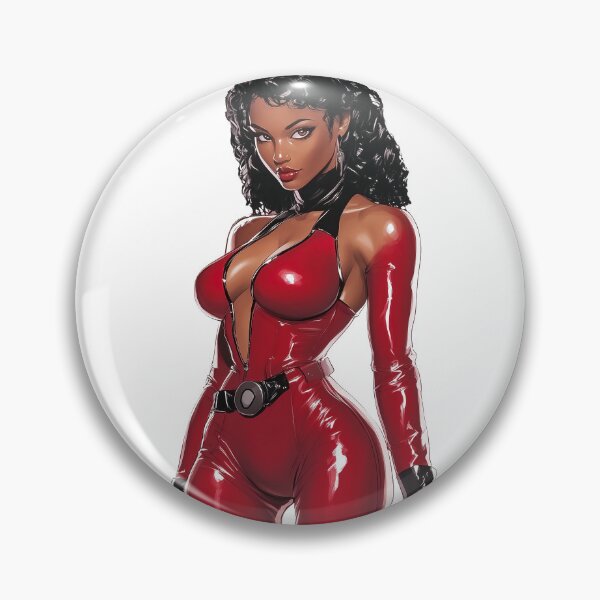Item preview, beautiful black woman in a red dress designed and sold by javierparra.