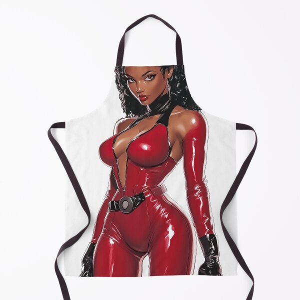 Item preview, beautiful black woman in a red dress designed and sold by javierparra.