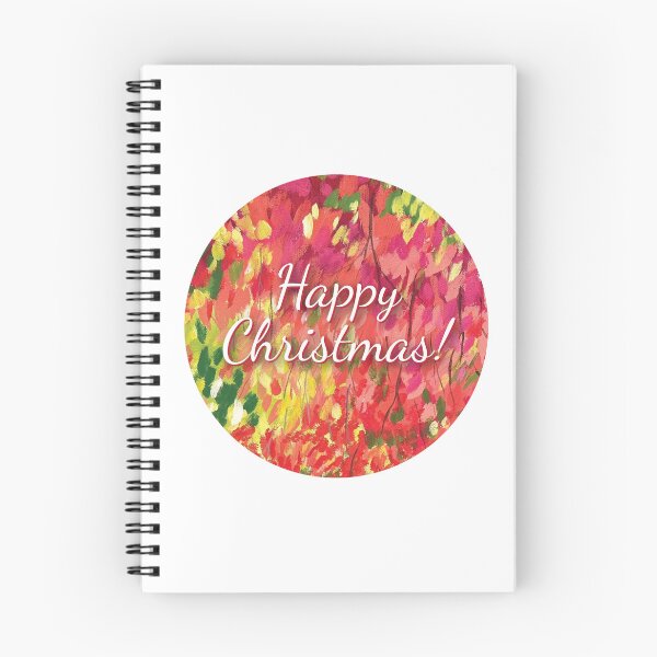 Item preview, Happy Christmas! colourful leaves abstract  designed and sold by Linda Gregor.