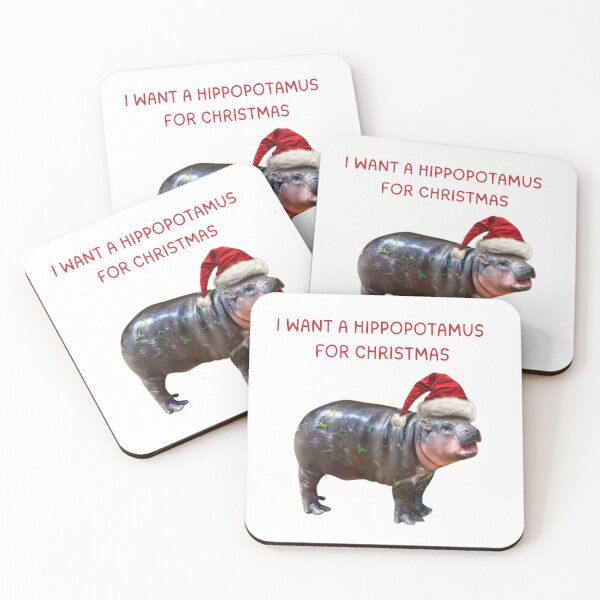 Item preview, Moo Deng Christmas designed and sold by tesscoward.